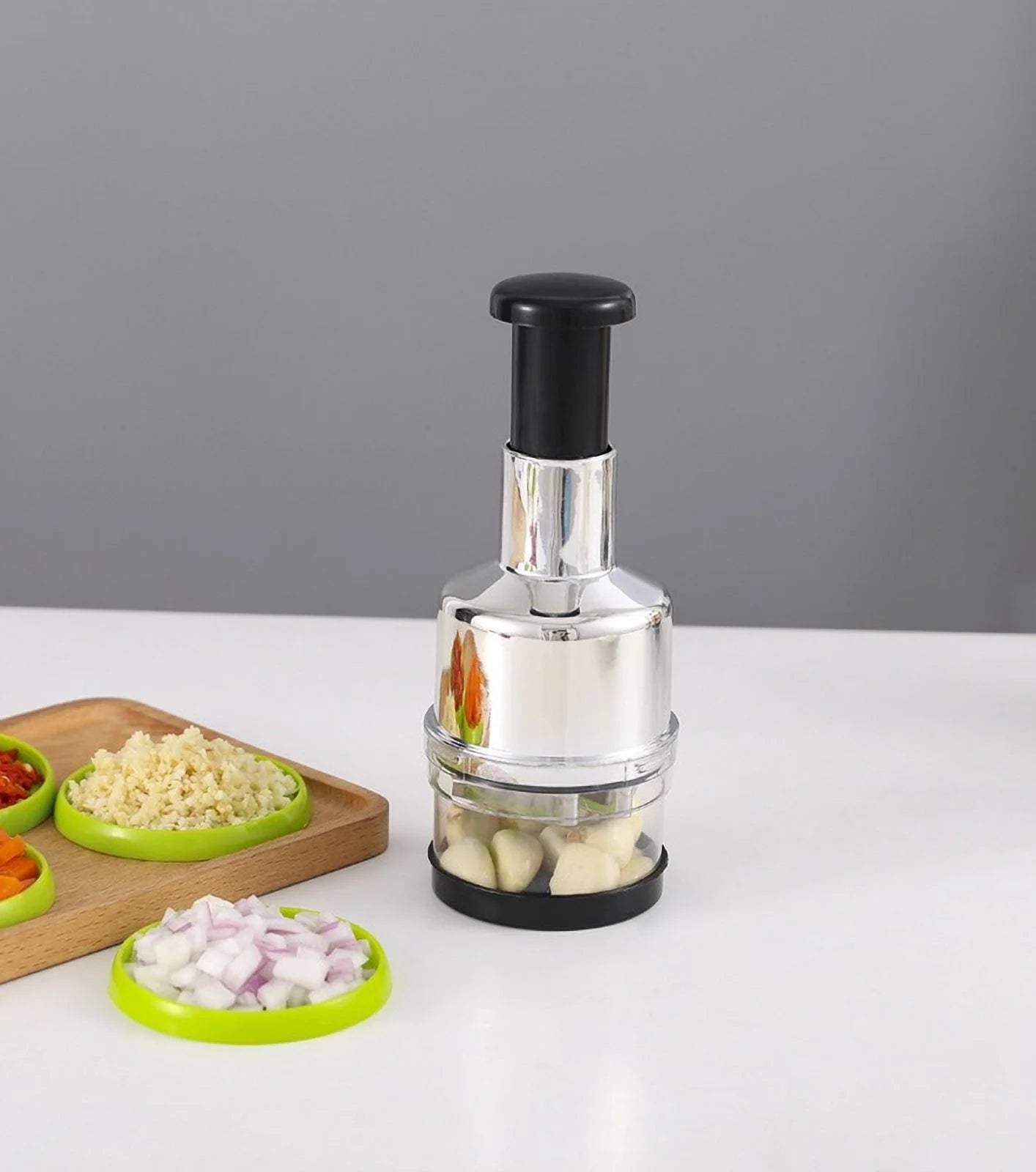 Vegetable Cutter with Stainless Steel Zigzag Blade for Kitchen