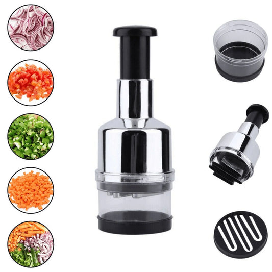 Vegetable Cutter with Stainless Steel Zigzag Blade for Kitchen